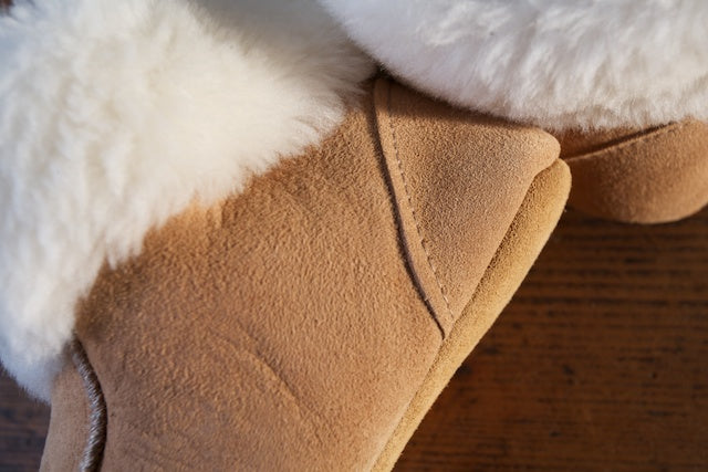 Lammfell Hüttenpatschen