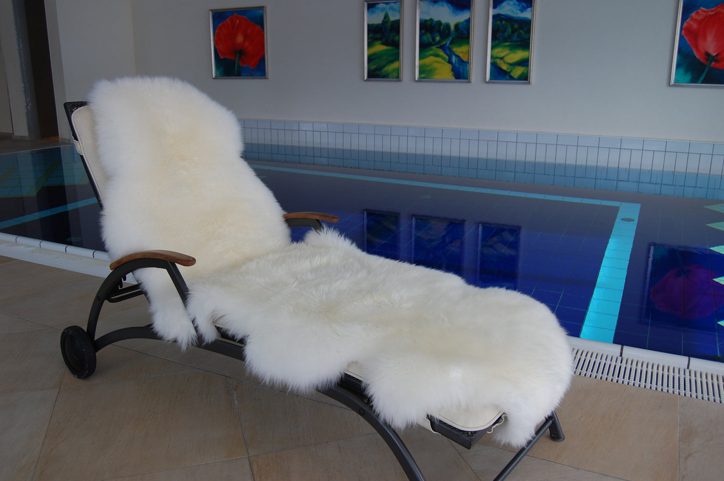 Lammfelldecke Naturform