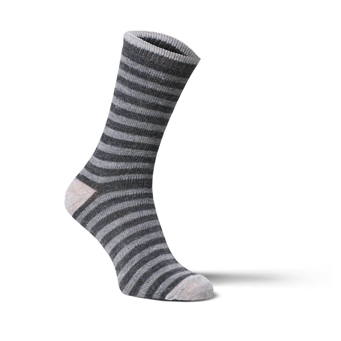 Alpaka-Socken gestreift, 2er Pack